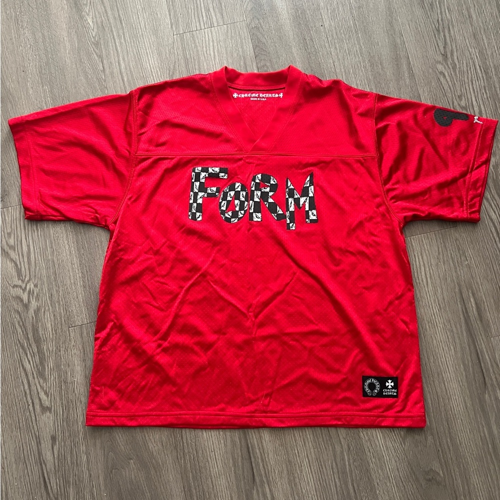 Chrome Hearts x Matty Boy Red Jersey Shirt Short Sleeve